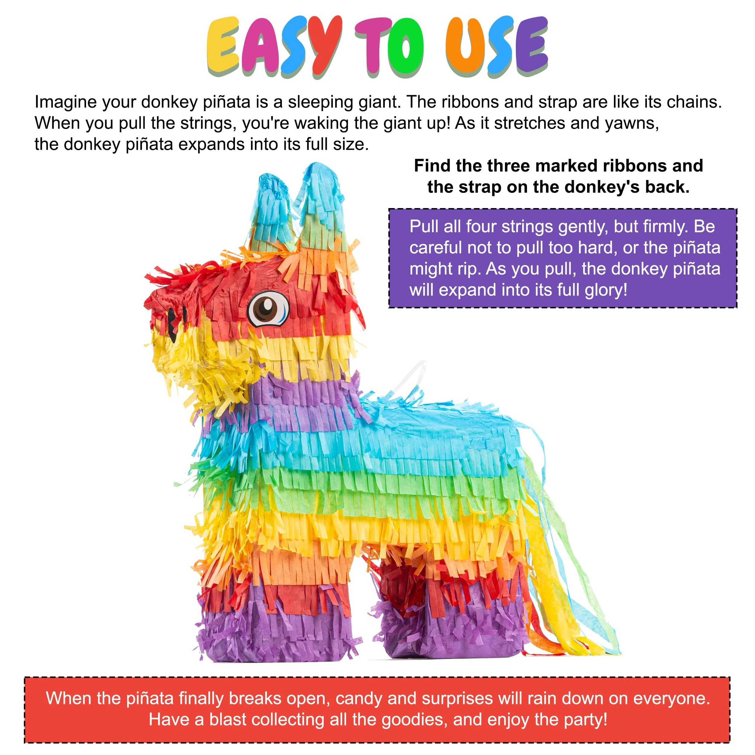 wholesale easter horse Pinata for kids customized paper Pinata kids party decoration mini pinatas toys