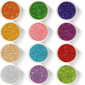 eco-friendly Fine Slime Glitter, LEOBRO Extra Fine Epoxy Glitter for Resin, Assorted Craft Glitter Powder for Resin Arts Cr