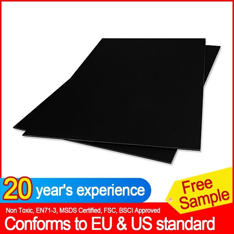 PS Material Foam Board Black Paper Coated Double Sides 5MM 10MM KT Board Model Making Foam Board