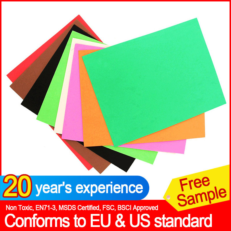 Manufacturer colourful  EVA Foam Sheet eva fomy roll 1.5mm,2mm,A4 for arts crafts and education