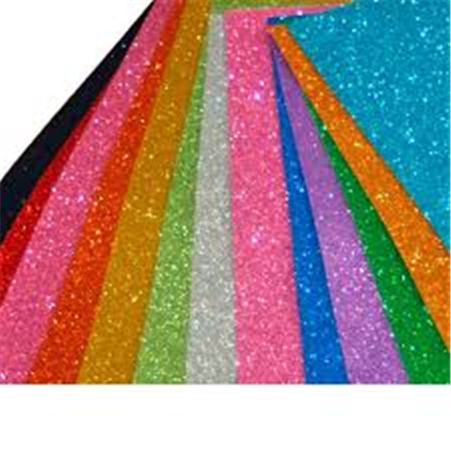 1mm1.3mm thin sponge foam sheets glitter color adhesive custom printed eva foam sheet for Arts and Crafts