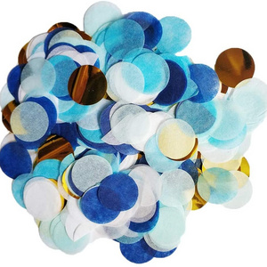 Party Blue Dots Confetti Tissue Paper Circle Wedding Celebrating Mini Paper Confetti Balloon Refill Confetti