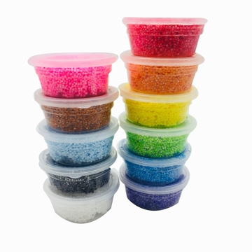 Non Toxic Kids Modeling Clay In Plastic Container Air Dry Modeling Floam Slime Foam Slime with Foam Beads Pressure Relief Toys