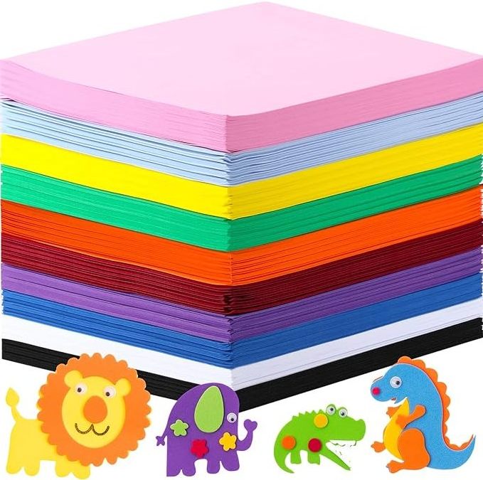 EVA Foam Sheet Crafts A4 EVA Foam Paper for Crafts Handicraft Foam Sheets for DIY Arts Craft Kids Preschool Classroom