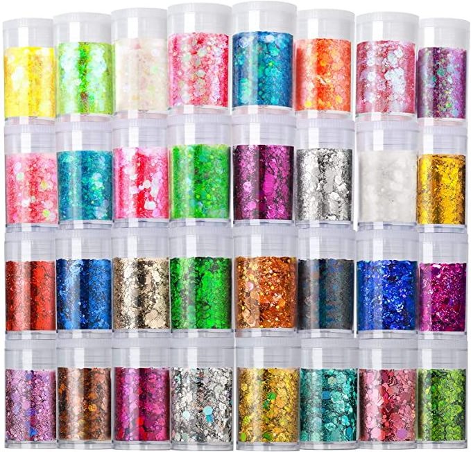 Factory Biodegradable Glitter Bulk Eye Fine Glitter Dust Nails Sequins Glitter Wholesalers For Christmas Halloween Festival Part