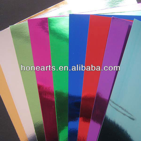 Self adhesive metallic cardboard metallic cardstock