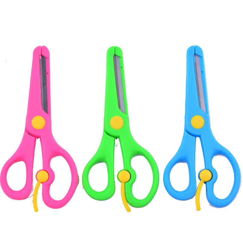 Plastic S adjustable Blunt mini craft school best-selling safety children's student scissors