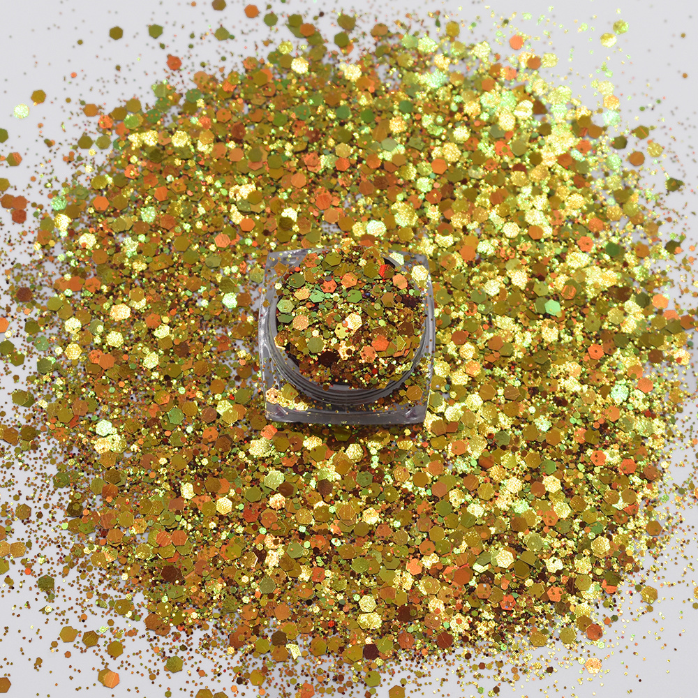 Fall Leaves Wholesale Glitter Bulk Polyester Glitter Nail Glitters