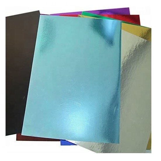 Self adhesive metallic cardboard metallic cardstock