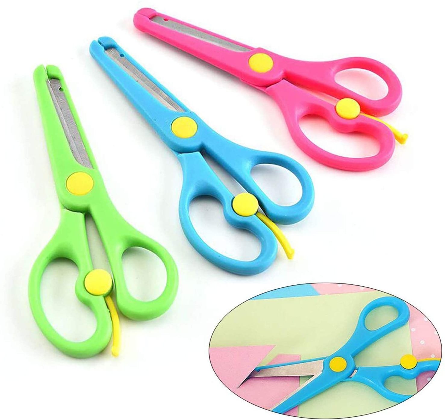 Plastic S adjustable Blunt mini craft school best-selling safety children's student scissors