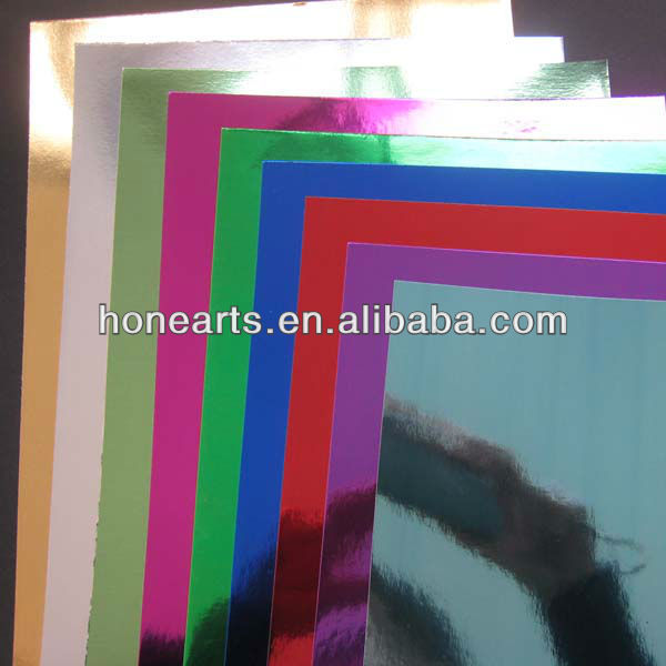 Self adhesive metallic cardboard metallic cardstock