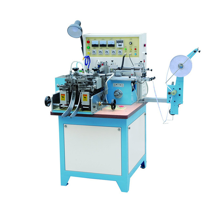 Woven Label Cut And Fold Machine Automatic Fabric Label Cutting Machine For Grosgrain Ribbon Silk Satin Cotton Tape