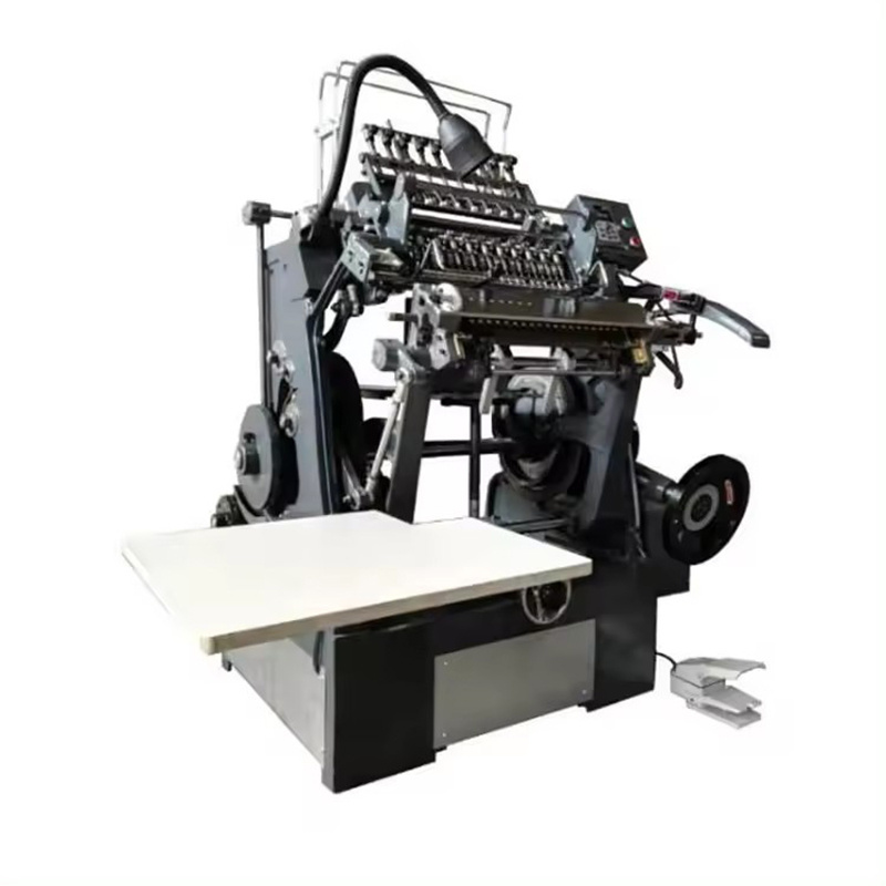 book sewing machine folding collating machine semi automatic A4 exercise book thread sewing binding machine