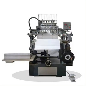 book sewing machine folding collating machine semi automatic A4 exercise book thread sewing binding machine