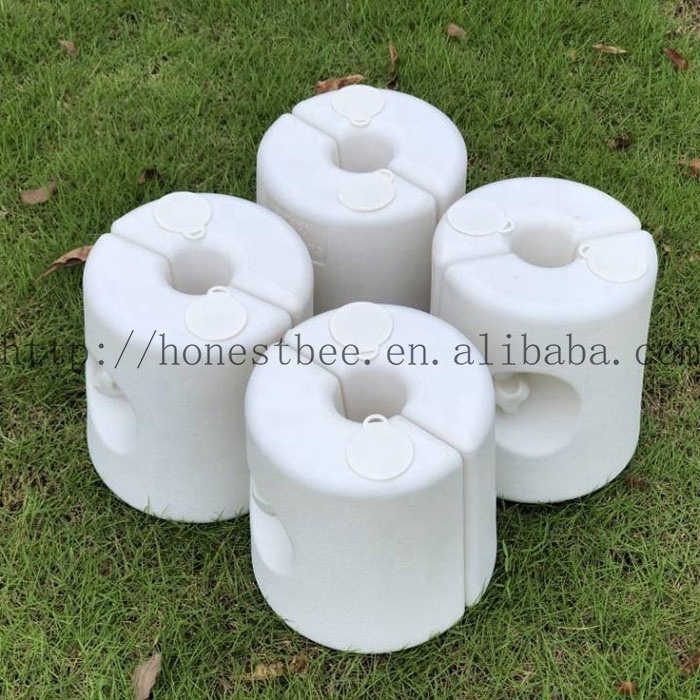 4 Piece Plastic Gazebo Leg Weights Pole Sand Base Feet Anchor For Marquee Party Tent