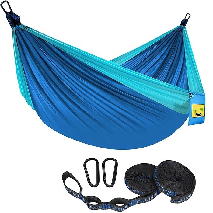 Camping Hammock Double & Single Portable Hammocks for Hiking Backpacking Hunting Outdoor Beach Camping Including 2 Tree Straps