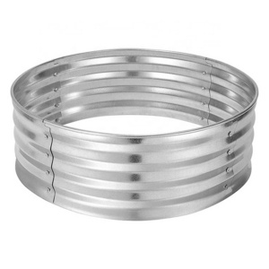 Outdoor 360 Degree View Camping 30" Durable Portable Round Fire Pit DIY 1.0mm Galvanized Steel Fire Ring in Garden Outdoor