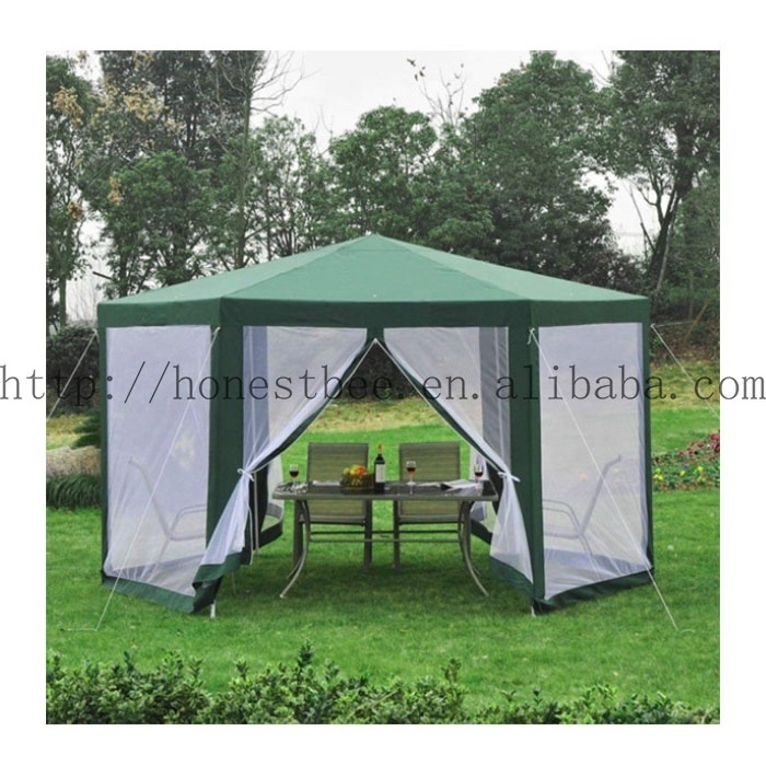 Outdoor Patio Gazebo Canopy with White Mosquito Net Garden Party Tent Shelter Canopy Party and Wedding Gazebo