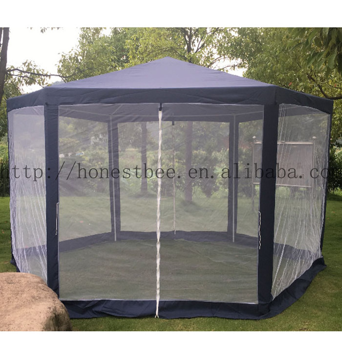 Outdoor Patio Gazebo Canopy with White Mosquito Net Garden Party Tent Shelter Canopy Party and Wedding Gazebo