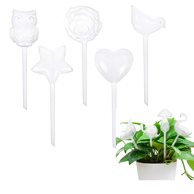 Self Watering Bulbs for Flower and Plants Plastic Automatic Watering Globes Bird Garden Watering Rose Stakes Irrigation Devices