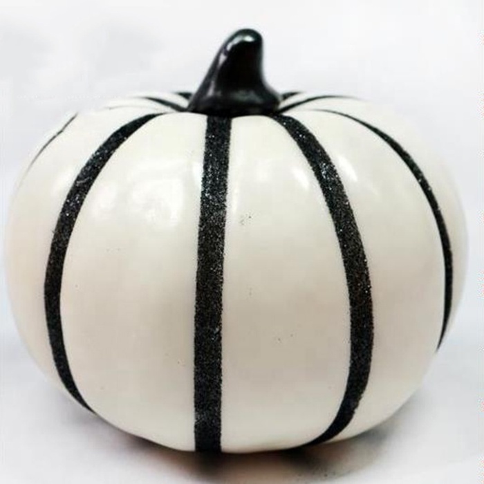 Artificial Pumpkins Bulk Assorted Sizes Harvest Lifelike Pumpkin Foam Pumpkin for Halloween Thanksgiving Black Goldline