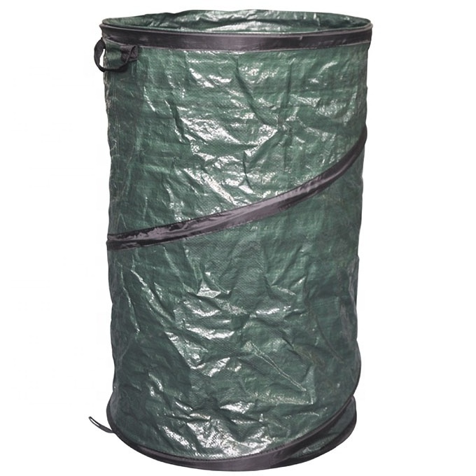 95L Pop Up Garden Waste Bag Strong Reusable Durable Gardening Weeding Bin Trash Tidy Waste Bin Refuse Sack Bag Leaves Grass Cutt