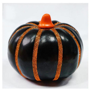 Artificial Pumpkins Bulk Assorted Sizes Harvest Lifelike Pumpkin Foam Pumpkin for Halloween Thanksgiving Black Goldline