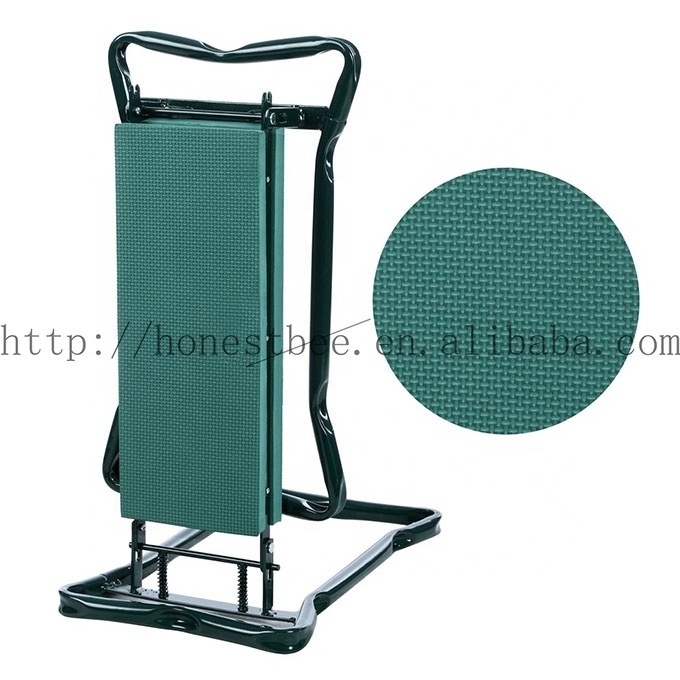 Folding Portable Foldable Garden Kneeler Stool Kneeling Pad Bench Chair and Seat with 2 Tool Pouches