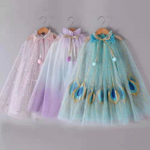 Low Price Princess Cape For Girls Colorful Cloak For Party Show Fashion Cloak Halloween Cosplay Girls Cloak Girls Cape