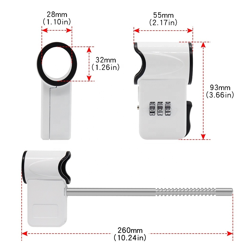 Patio Door Security Lock Double Door Lock   Double Handle Lock