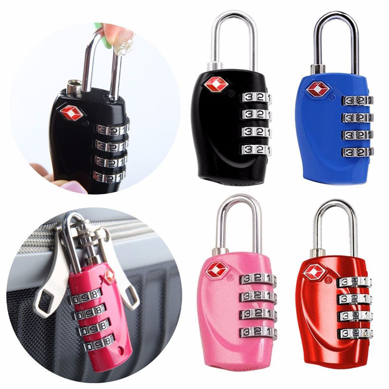 Hot Sale High Quality Travel Luggage Lock Tsa Combination Zipper Lock Padlock