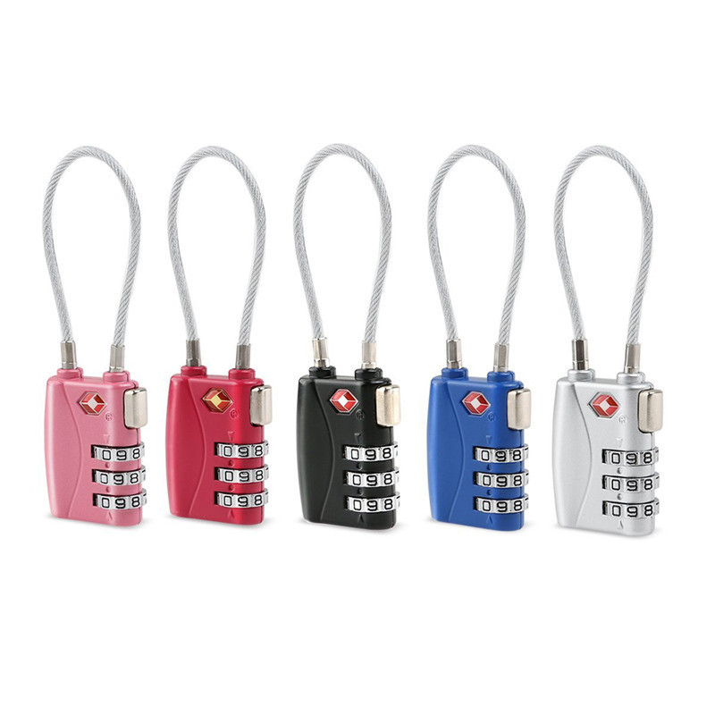 High Quality Safety Combination Zinc Alloy 3 Digit Luggage Lock Tsa Approved Lock