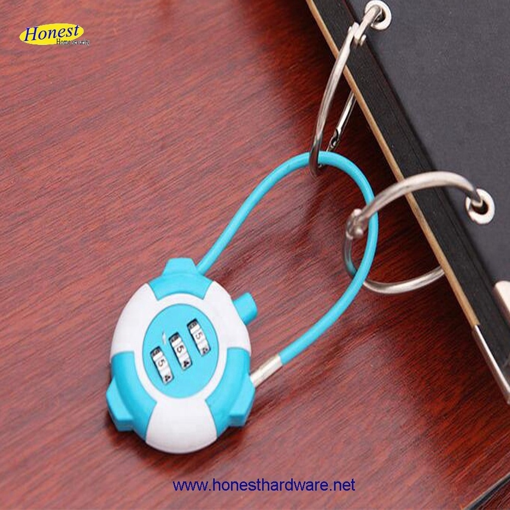 Cute panda password luggage cable lock padlock