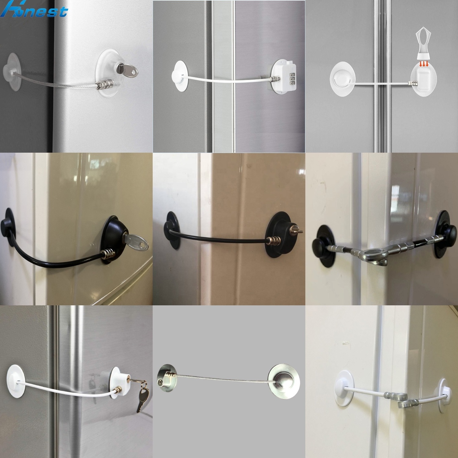 2019 Patented Pending Refrigerator door Lock Multi Function Lock Baby Safety Lock