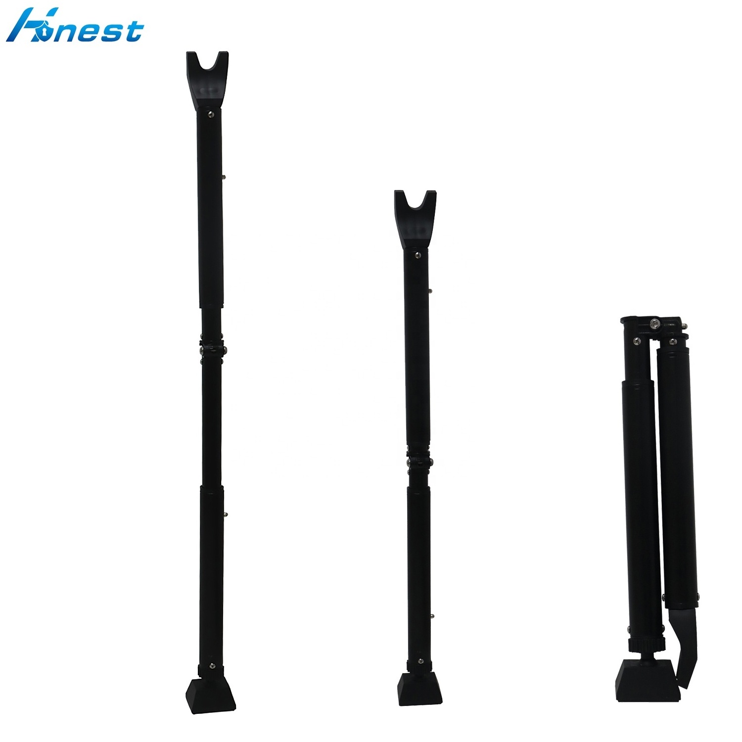 Folded Adjustable Door Jammer Security  Sliding Patio Door Security Bar  With Fine Adjustment