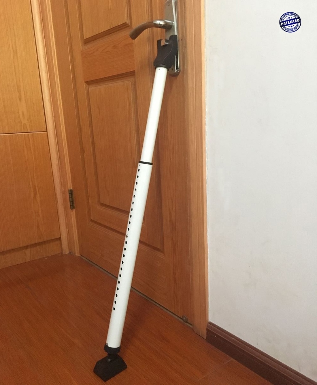 Adjustable Door Jammer Security  Sliding Patio Door Security Bar  With Fine Adjustment