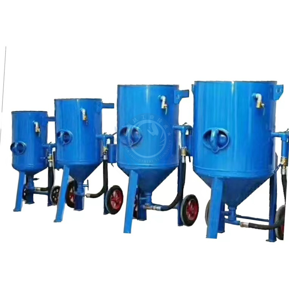 Junda wet and dry sandblasting machine industrial for sale metal sandblasting machine High Pressure sandblast pot