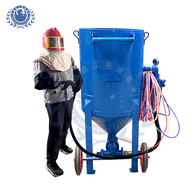 Promotional wet and dry sandblasting machine sandblast pots for sale automated JD 900D/W sandblasting portable