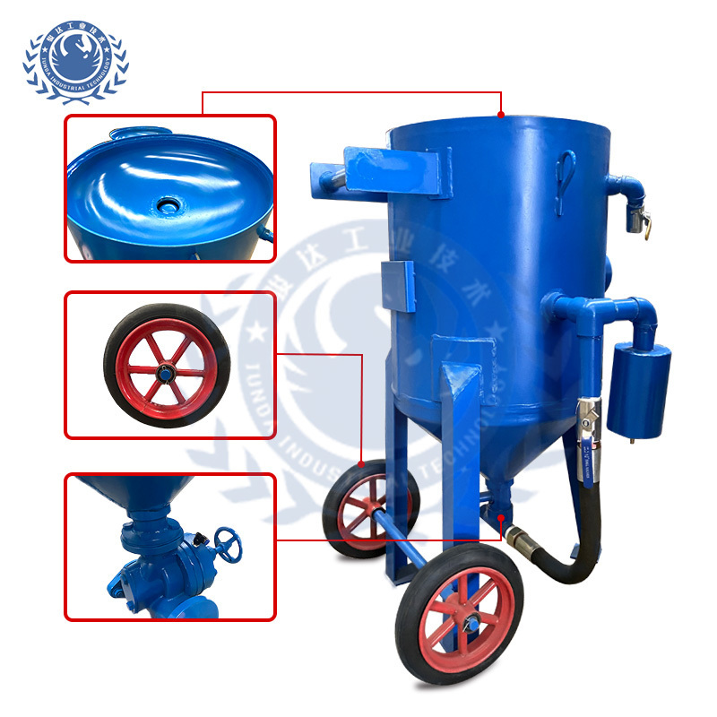 Promotional wet and dry sandblasting machine sandblast pots for sale automated JD 900D/W sandblasting portable