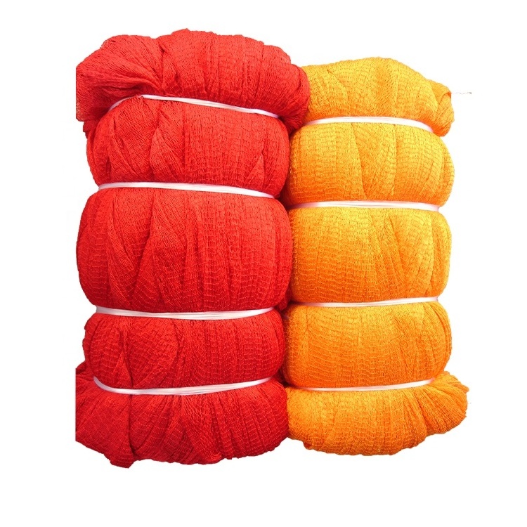 Ghana Market Wholesale Colourful Hard Nylon Yellow Red Nylon Material Bath Net Fish Nets for Fishing