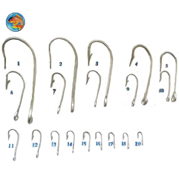 2330 1#-24# Mustad Factory Wholesale High Carbon Stainless Steel Hooks with barbs fishing hooks set box