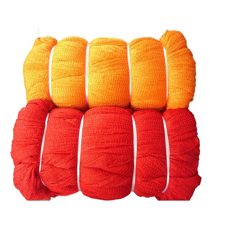 Ghana Market Wholesale Colourful Hard Nylon Yellow Red Nylon Material Bath Net Fish Nets for Fishing