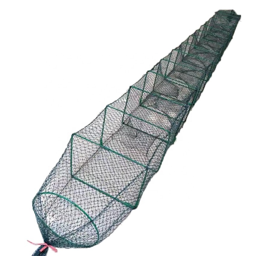 China Hot Selling 9.2M Aquaculture net Shrimp Lobster cage Crab Pot Crayfish Pot Fishing Nets for Sale