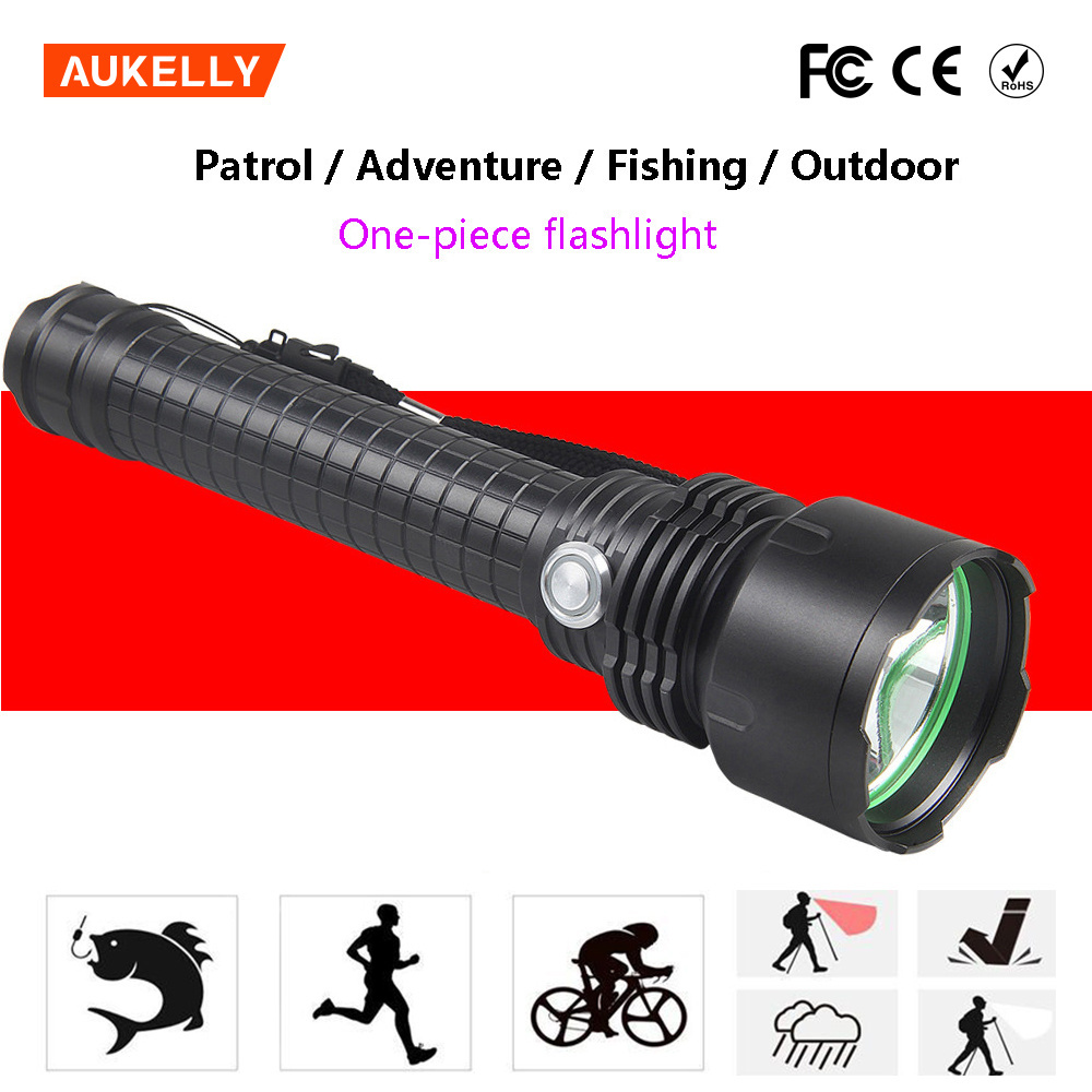 Aukelly Wholesale 3000 lumen high power style torchlight rechargeable led torch flashlight