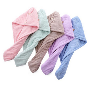 High Quality Microfibre Cotton Towel Wrap for Women Quick DryHair Salon Magic Anti Frizz Coral Fleece Super Absorbent Hair Towel