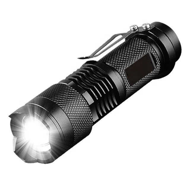 portable zoomable super mini key chain gift torch light cheap led flashlight