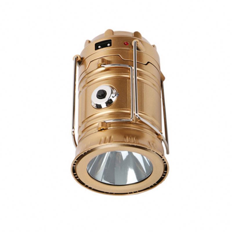 Energy Conservation Rechargeable Multi-function Outdoor Led Solar Camping Lamp Lantern Light