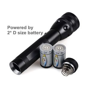 Ultra Bright Manufacturer Portable Emergency Big Aluminium  Battery Led Flashlight