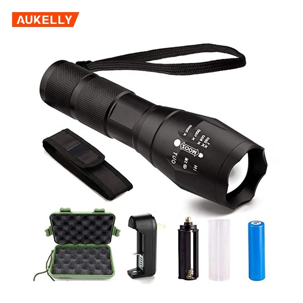 T6 Zoomable Handheld  led flashlight LED Torch Powerful Linterna Aluminum Travel Powerful Flashlights For Hunting