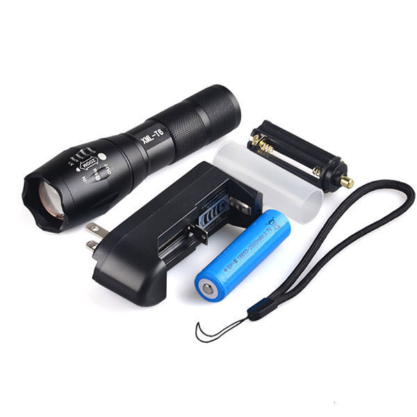 Rechargeable 1000 lumen Waterproof  Flash Light tactical Torches 5 Modes led flashlight Zoom  Small Powerful tactical Flashlight